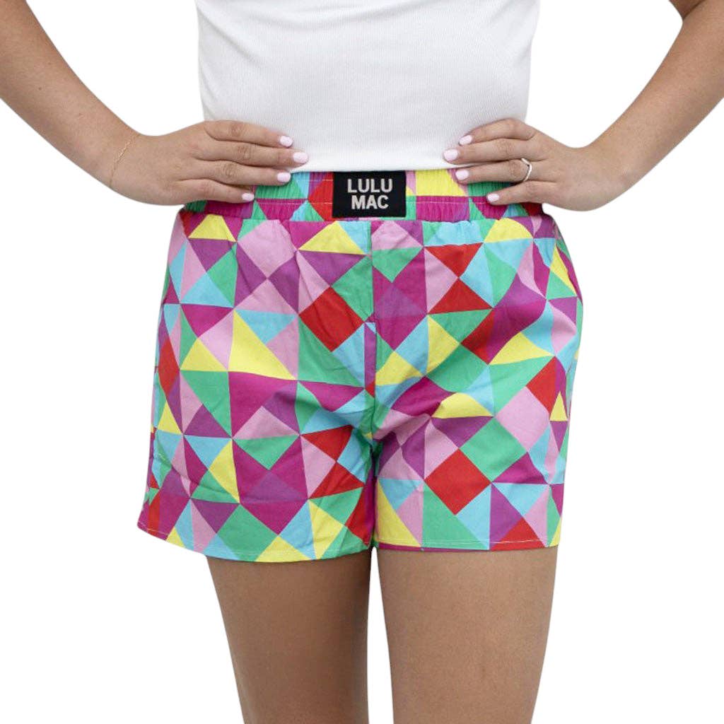 BXKA-KALEIDOSCOPE BOXER SHORT: YELLOW / Medium