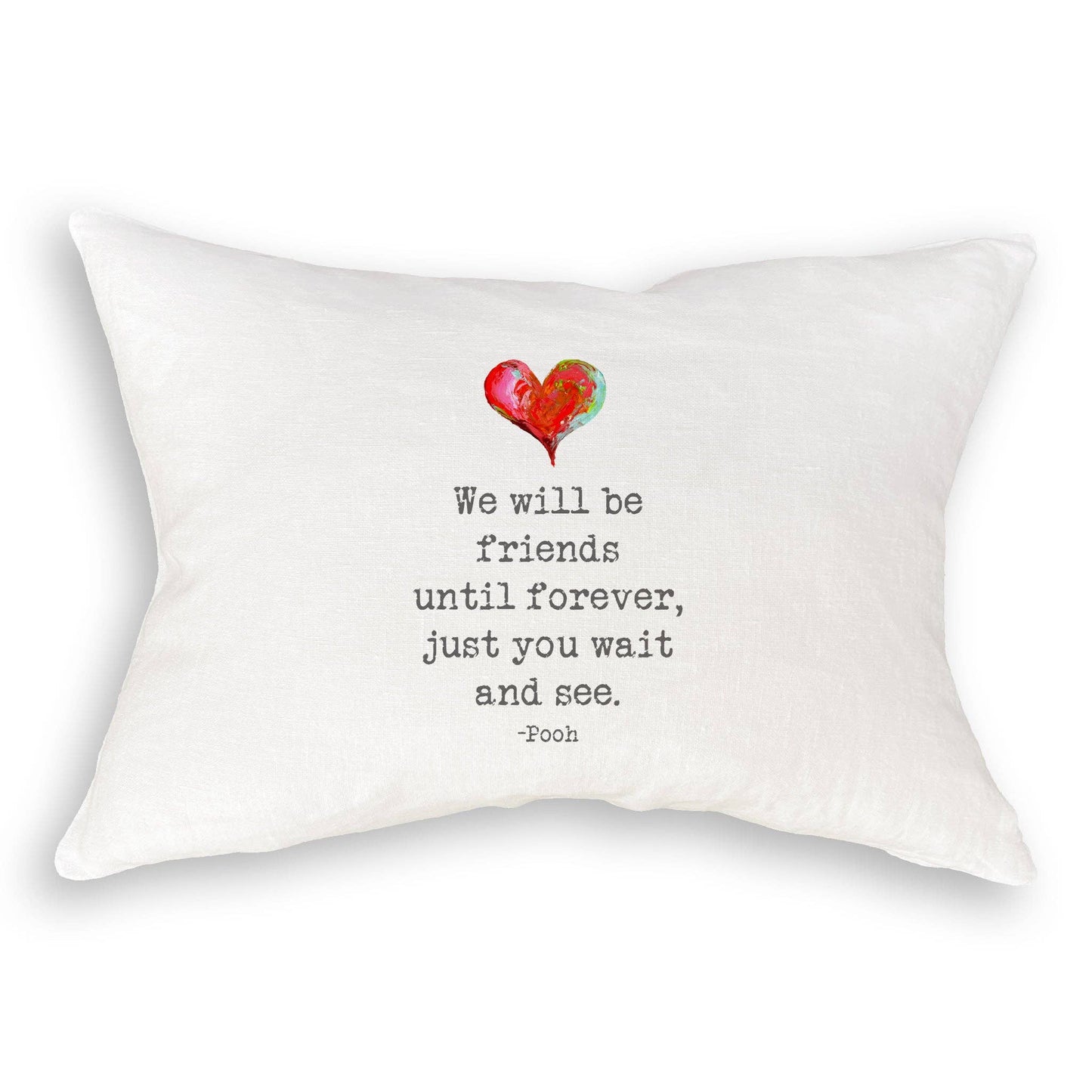 We Will Be Friends: Natural Guest Towel / -
