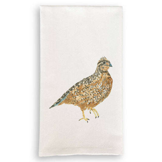 Brown Quail: Dishtowel / -