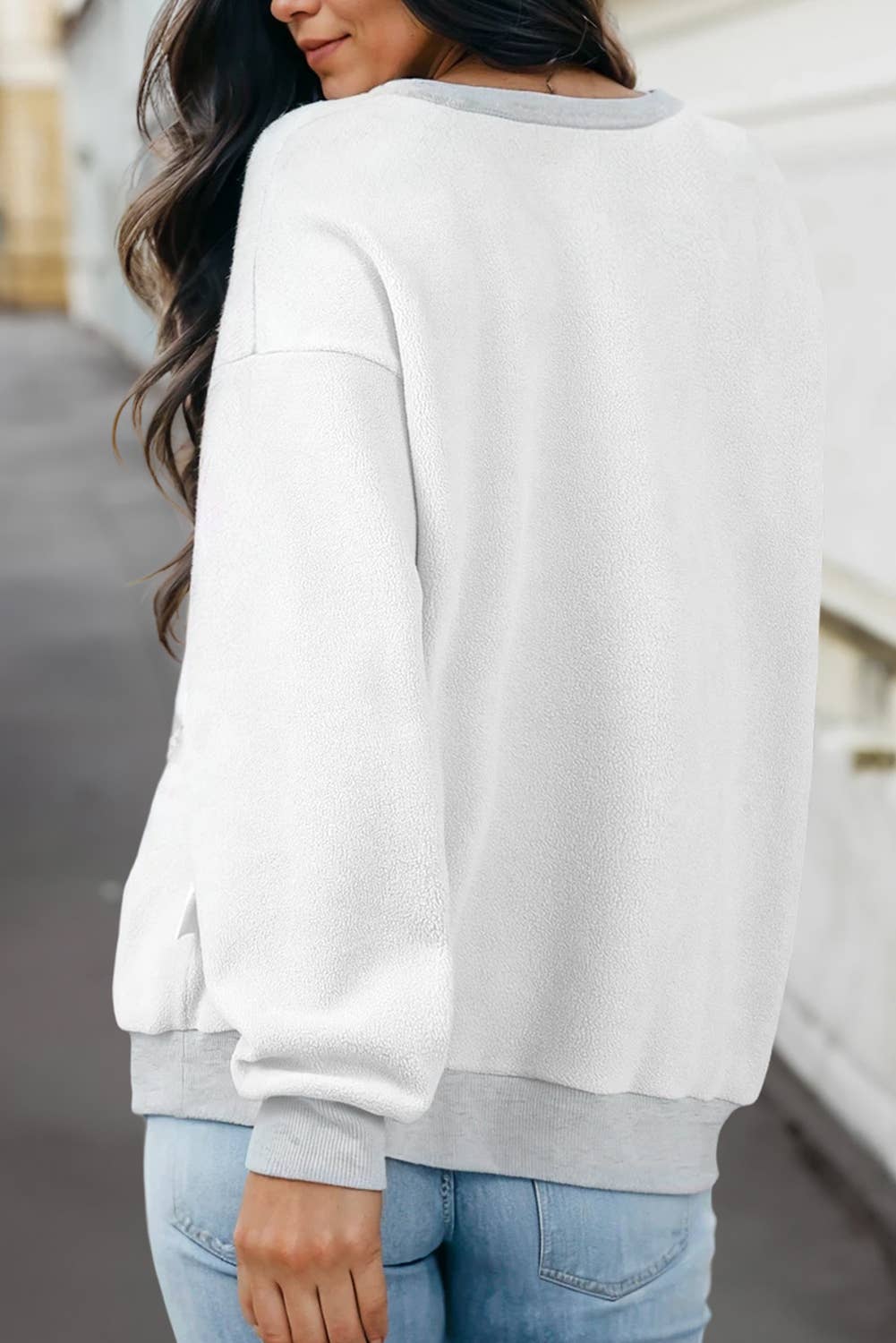 Reversible Oversized Mock Neck Sweatshirt | S-4X: Black / XL