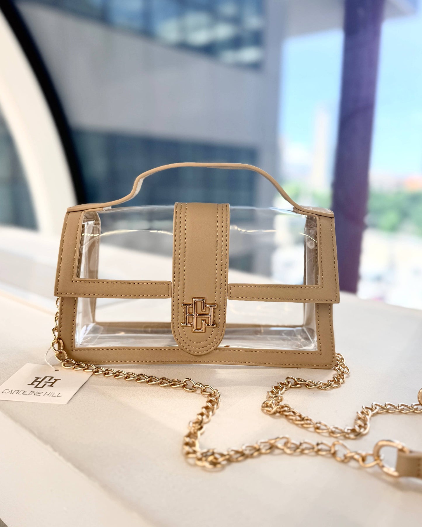 Grace Clear Bag Nude: Default