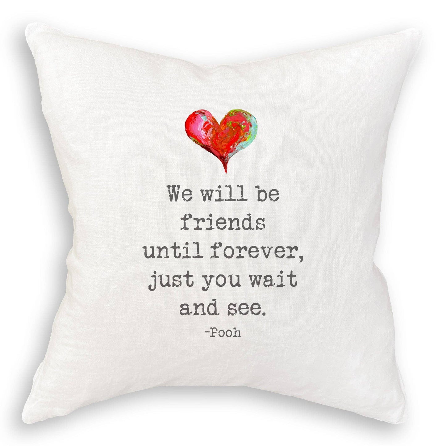 We Will Be Friends: Natural Guest Towel / -