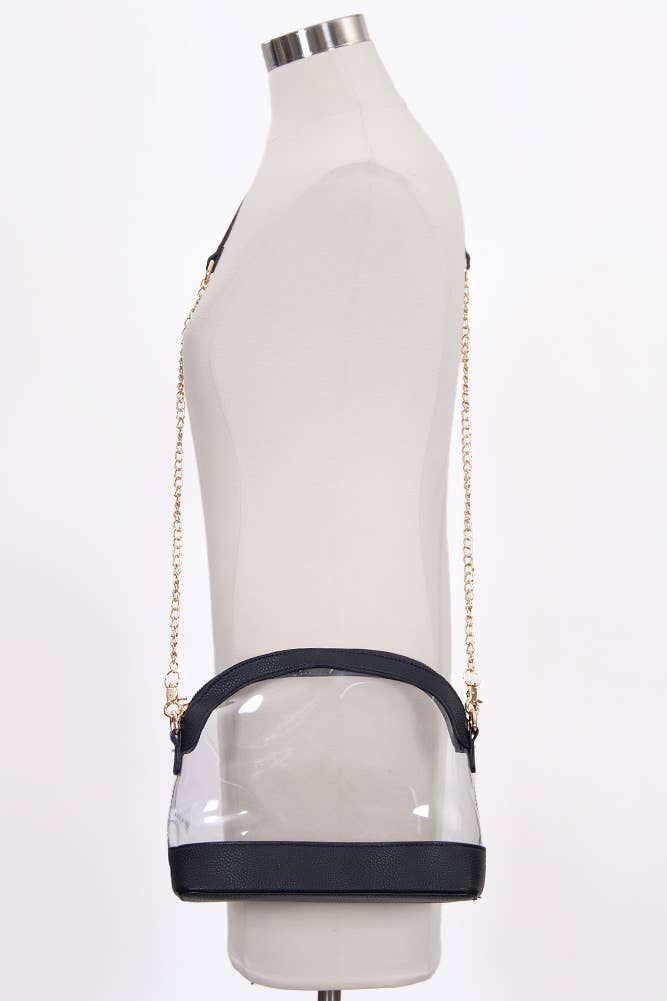 Clear Stadium Concert Bag: Dark Purple