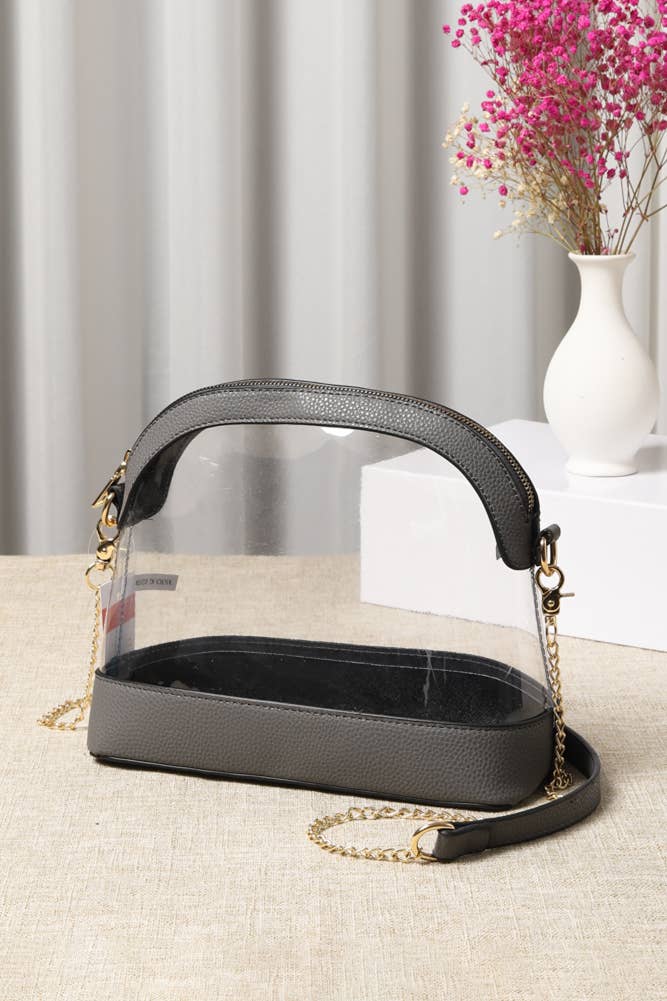 Clear Stadium Concert Bag: Dark Purple