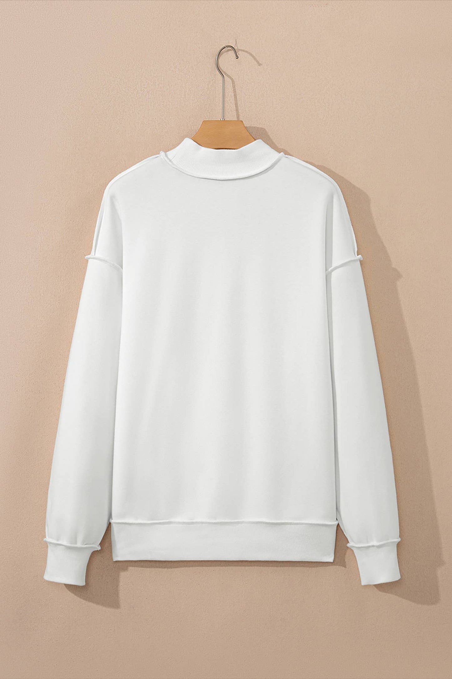 LAS Oversize Drop Shoulder Reversible Sweatshirt (S-XL): Light Grey / Missy / S