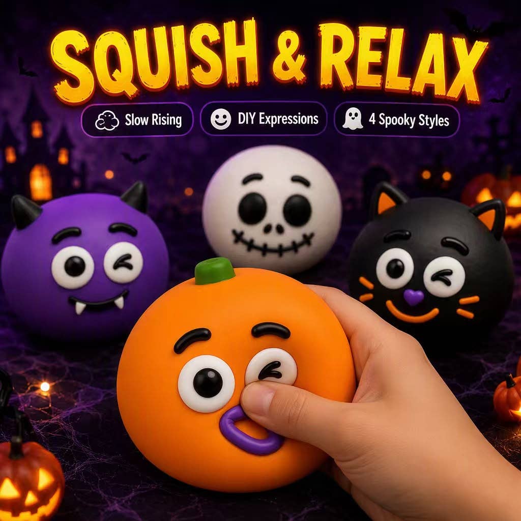 Funny Faces Squishy (Halloween Edition) — 4 Spooky Styles