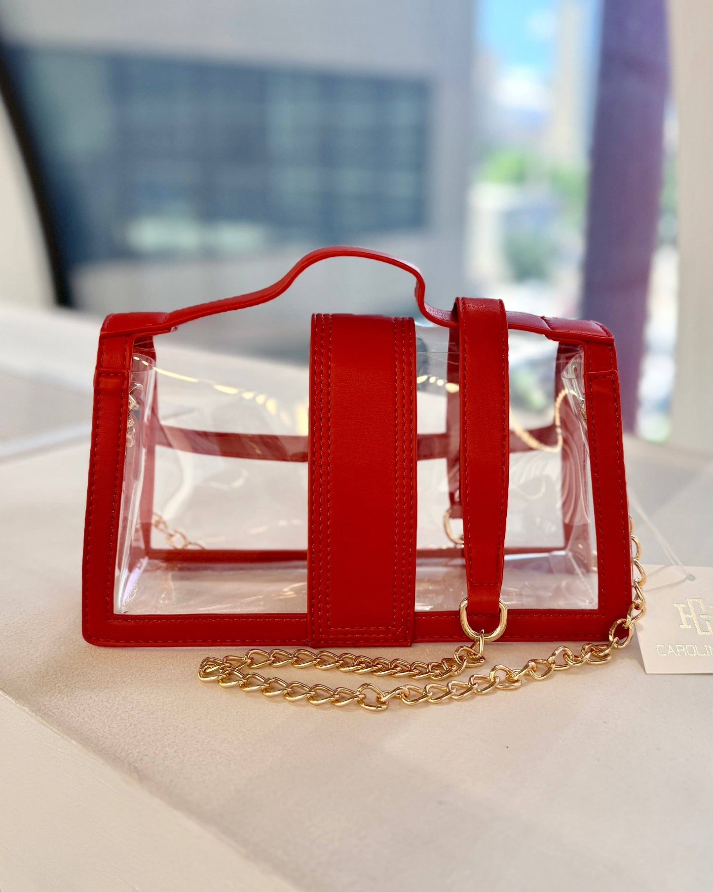Grace Clear Bag Red: Default