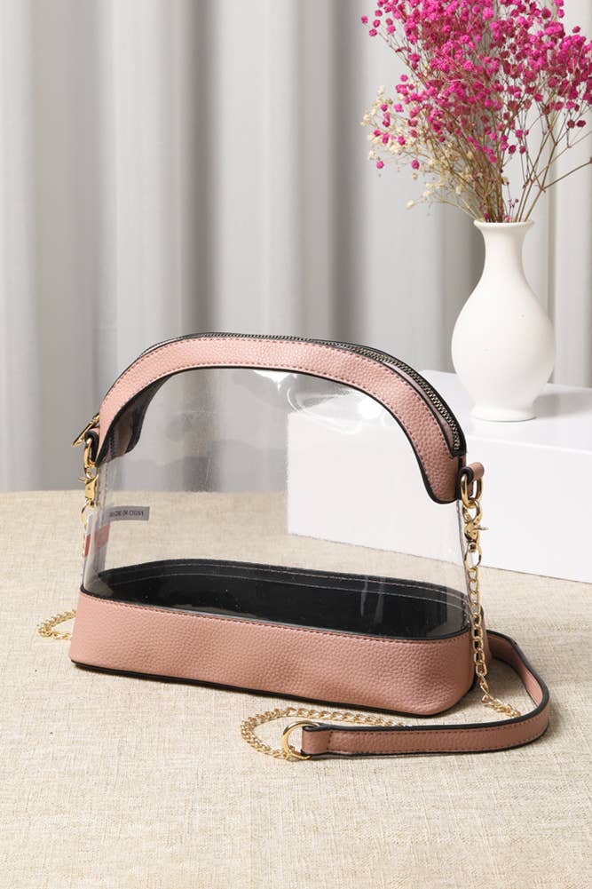 Clear Stadium Concert Bag: Dark Purple