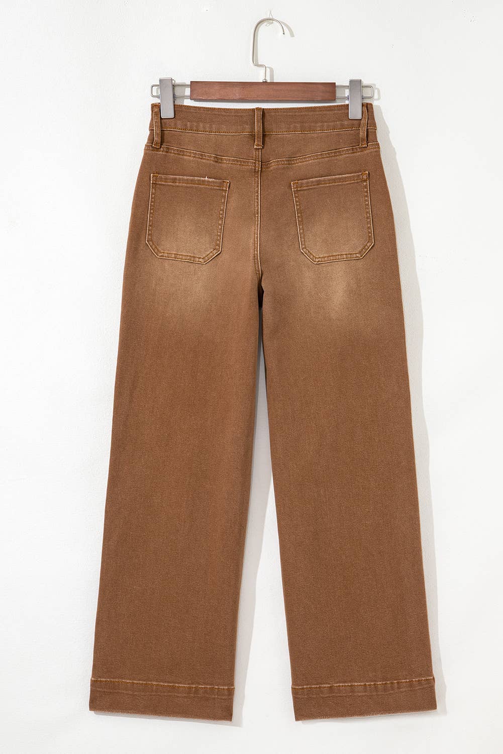 Ashleigh Blue Cropped High Rise Wide Leg Jeans: Ashleigh Blue / 72%Cotton+26%Polyester+2%Elastane / 6