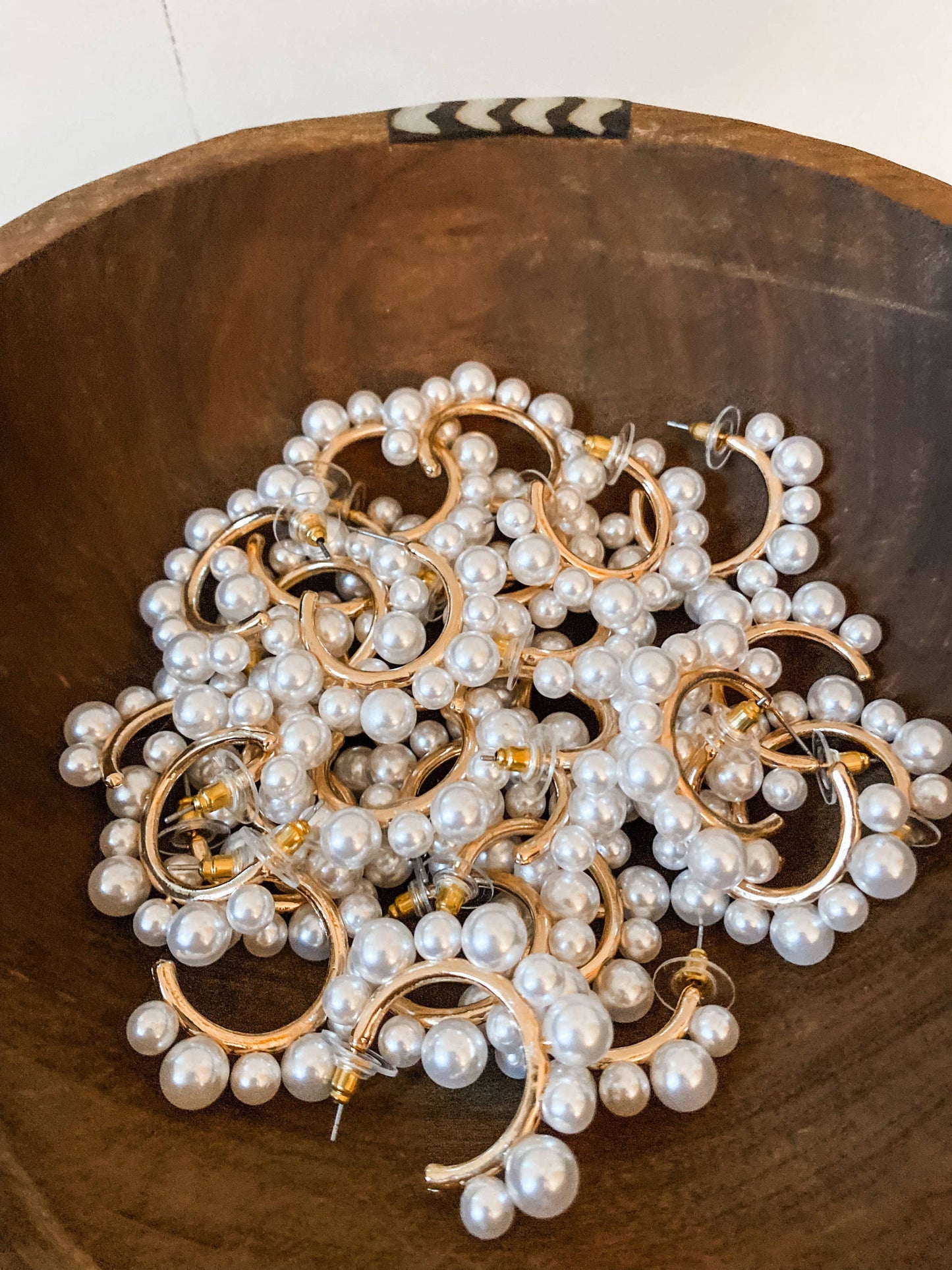 Pearl Hoop Earrings - Southern Statement Jewelry