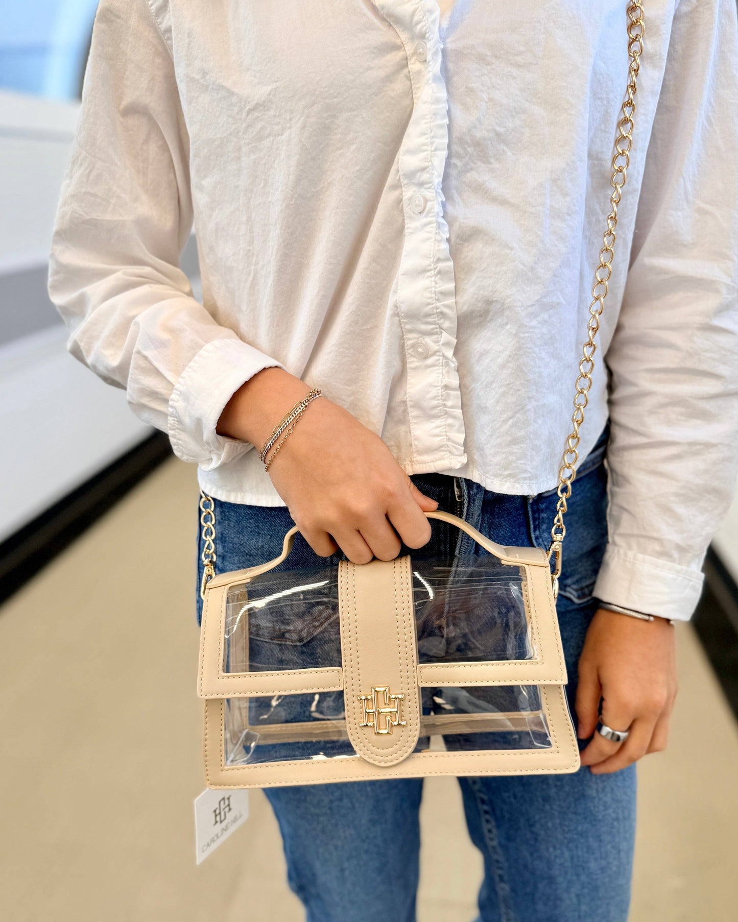 Grace Clear Bag Nude: Default