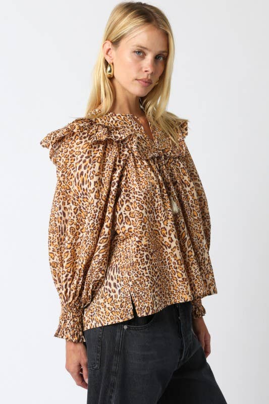 Elsa Leopard Shirt: Leopard / M