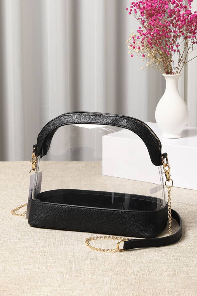 Clear Stadium Concert Bag: Dark Purple