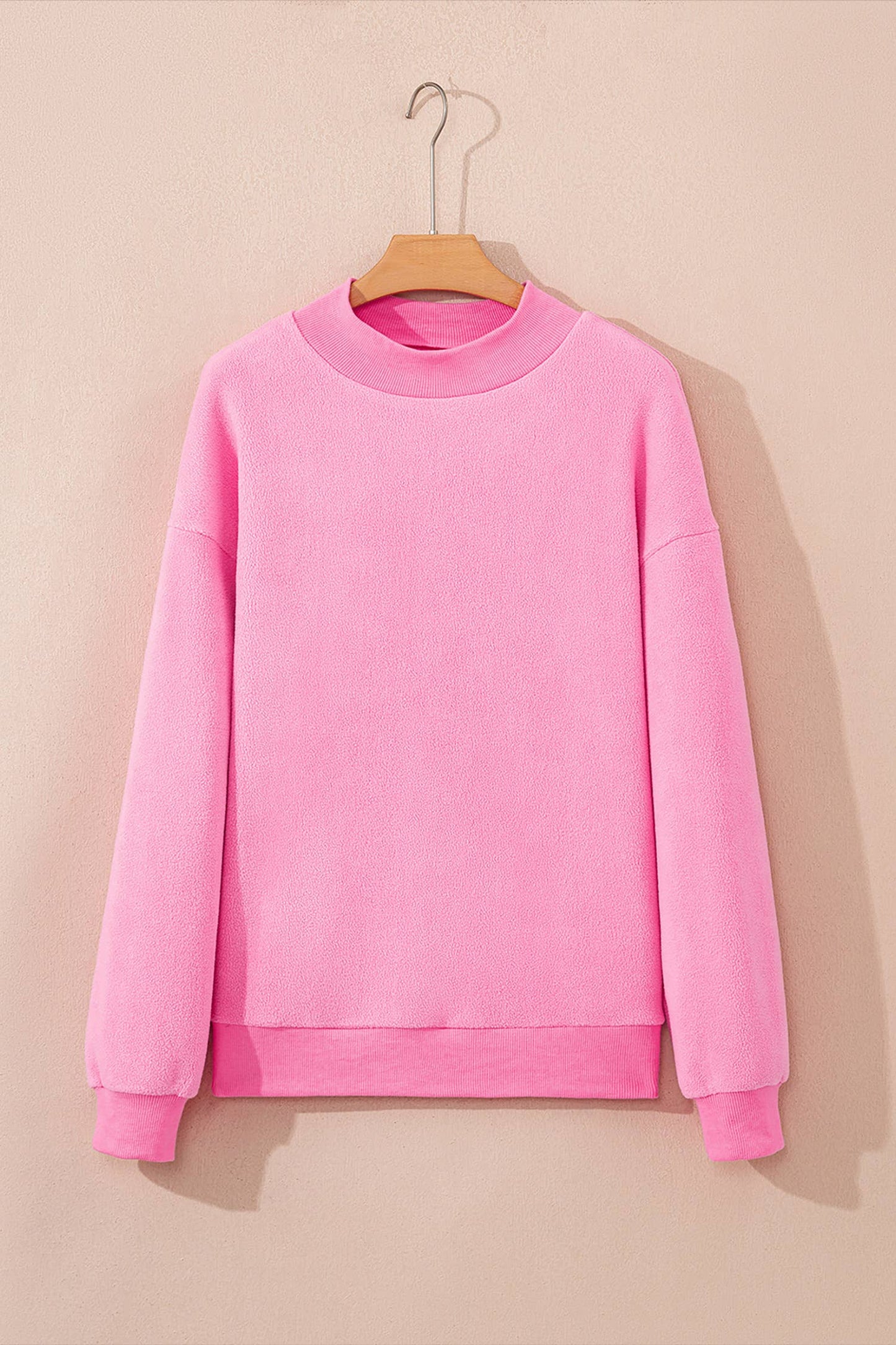 LAS Oversize Drop Shoulder Reversible Sweatshirt (S-XL): Light Grey / Missy / S