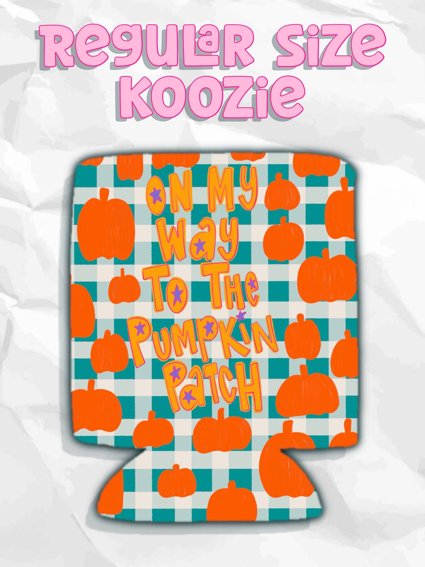 On my way to the pumpkin patch fall koozies: Slims