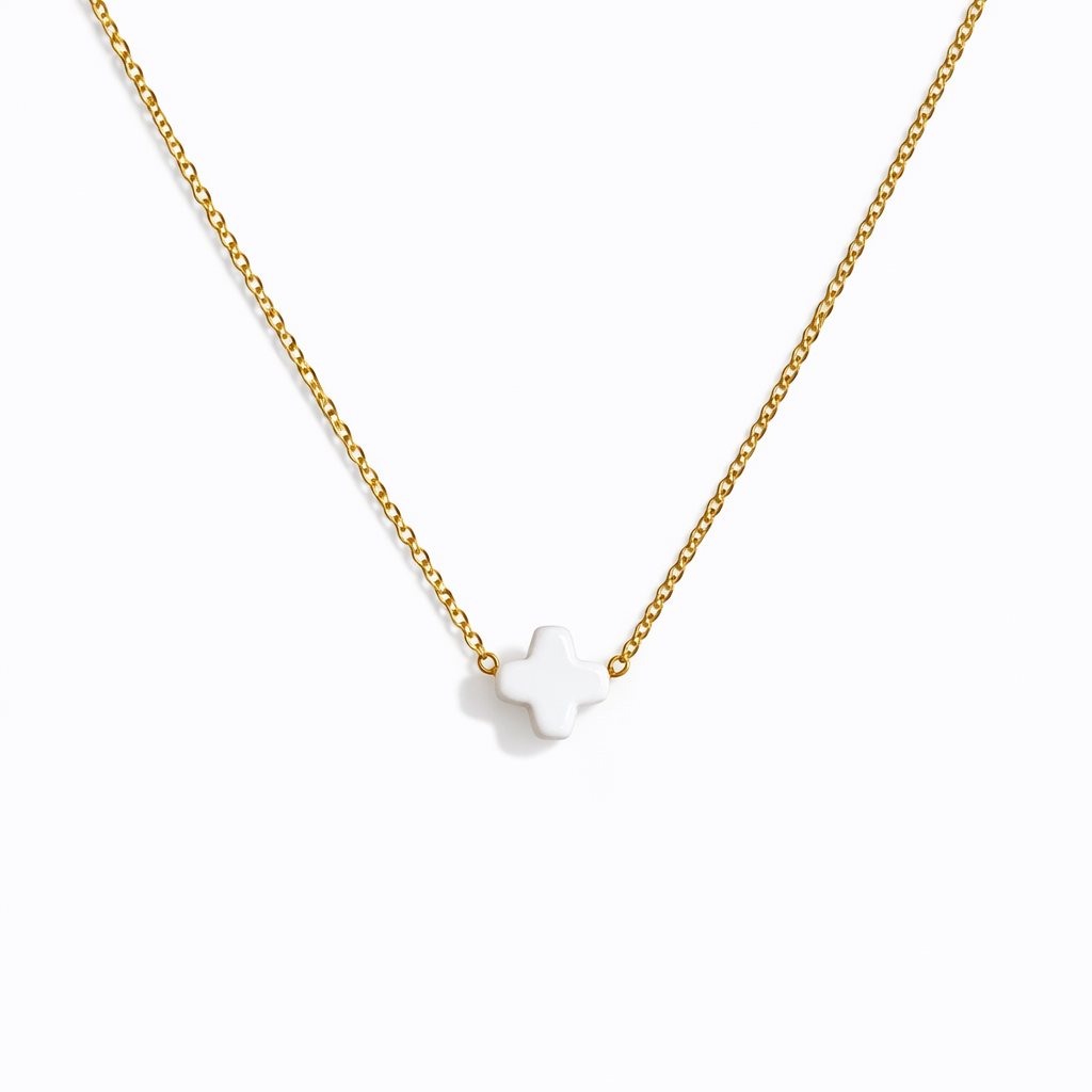 So Very Blessed Cross Necklace: Gold