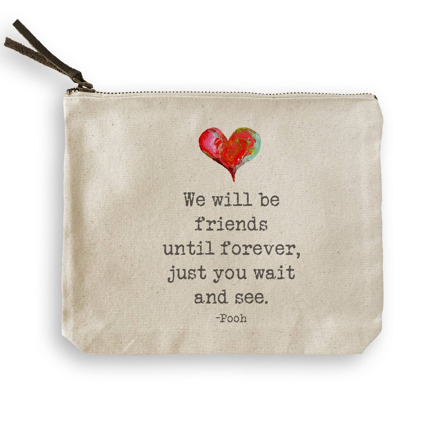 We Will Be Friends: Natural Guest Towel / -