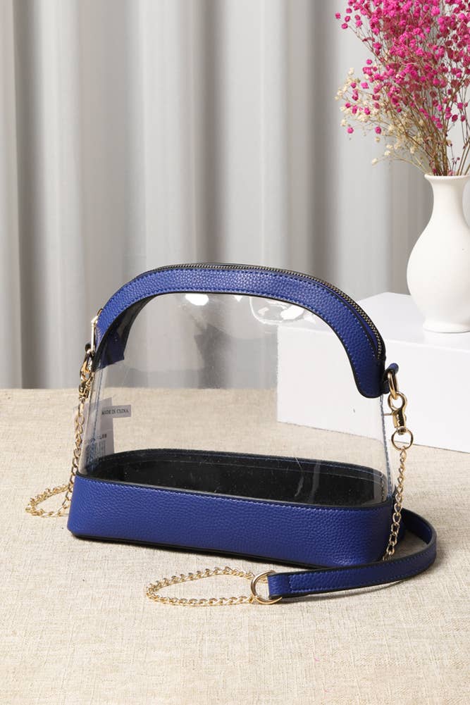 Clear Stadium Concert Bag: Dark Purple