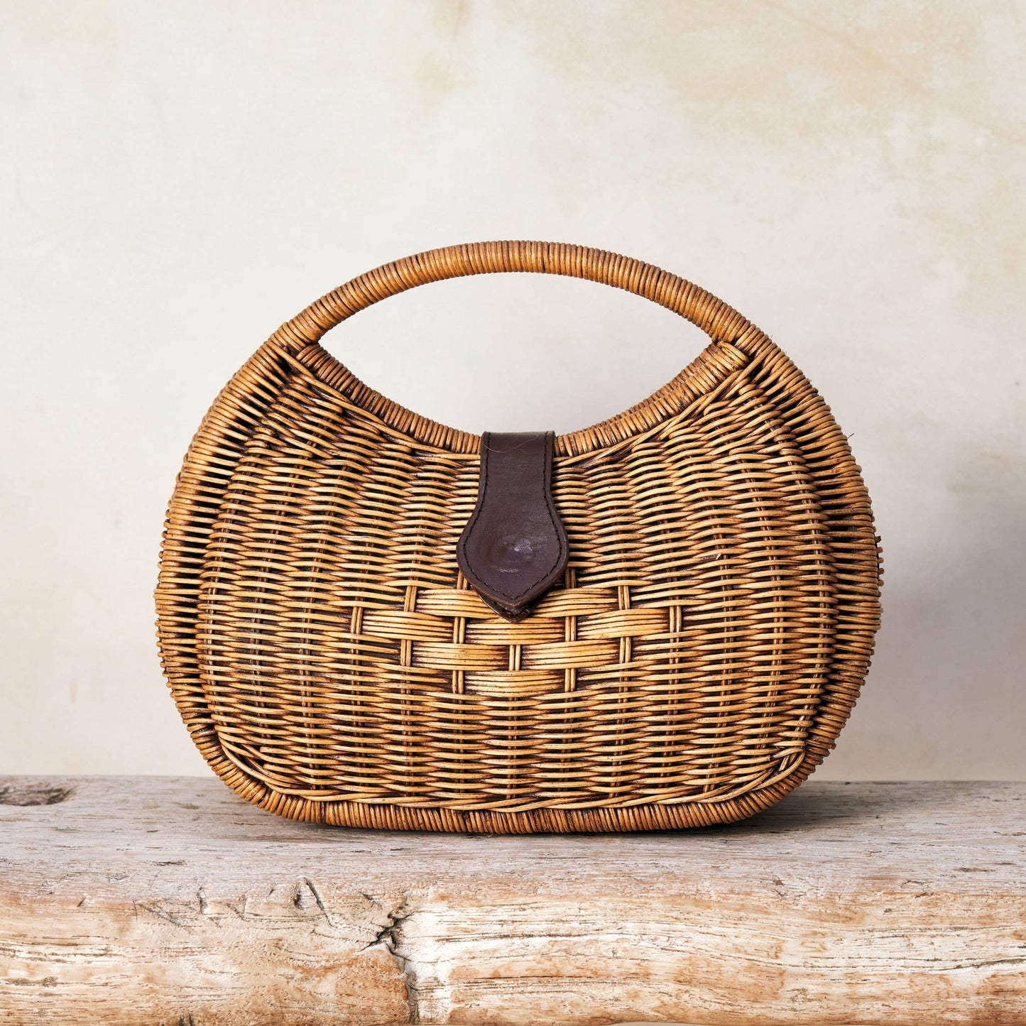 Rattan Eclipse Handbag