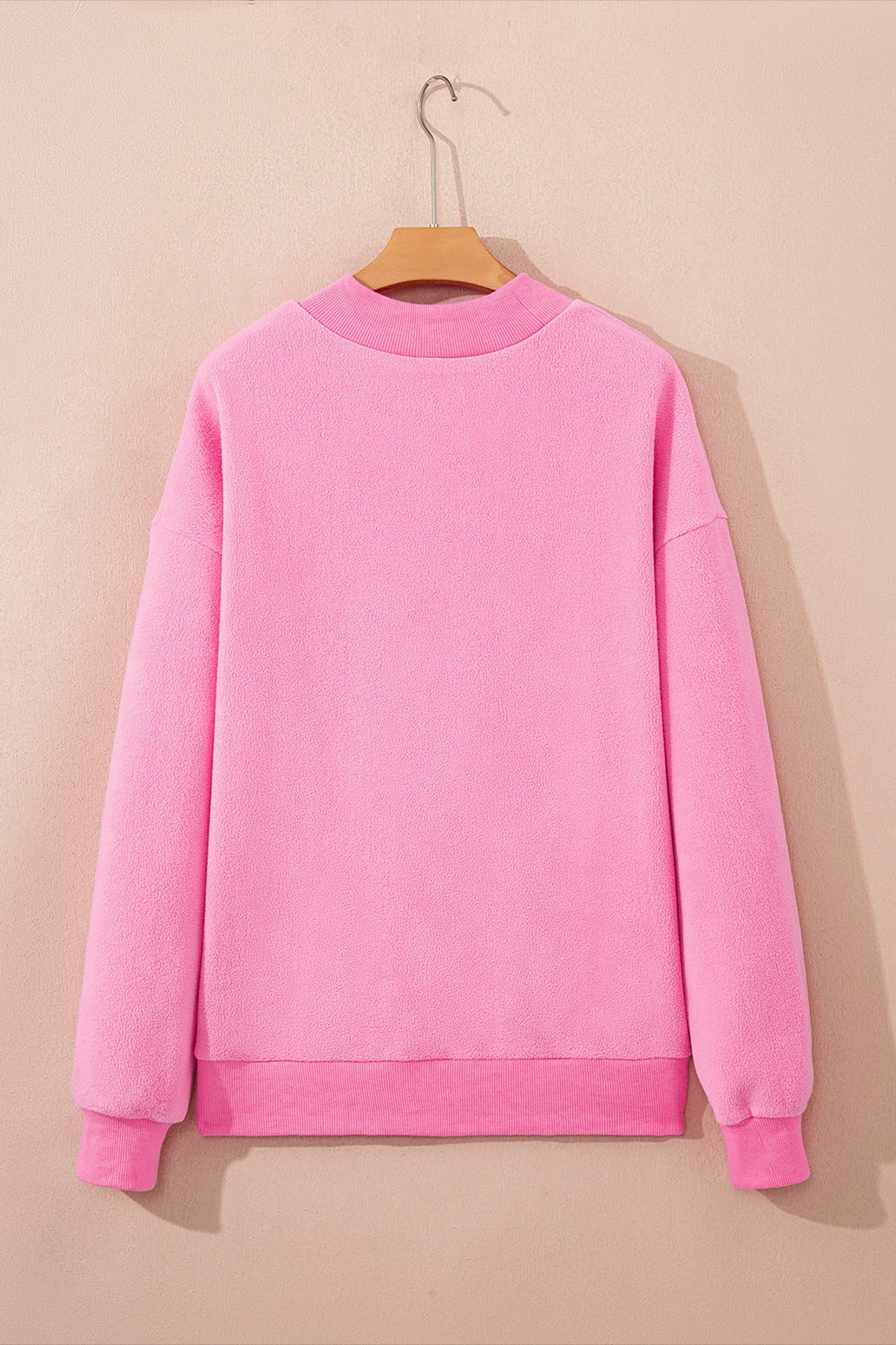 LAS Oversize Drop Shoulder Reversible Sweatshirt (S-XL): Light Grey / Missy / XL