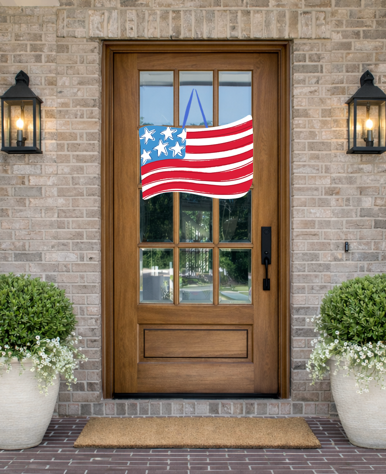 Waving Flag Door Hanger