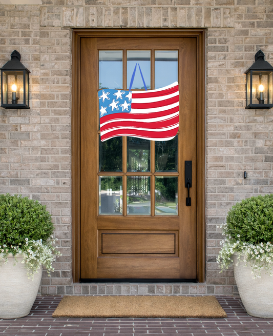 Waving Flag Door Hanger