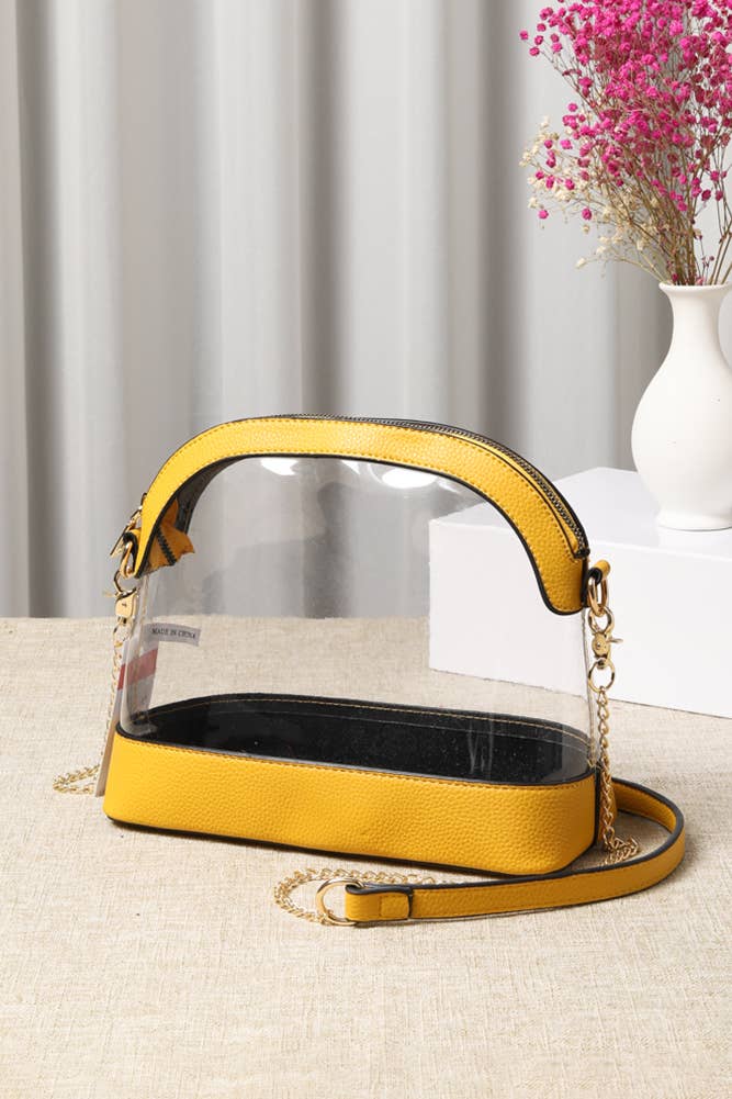 Clear Stadium Concert Bag: Dark Purple