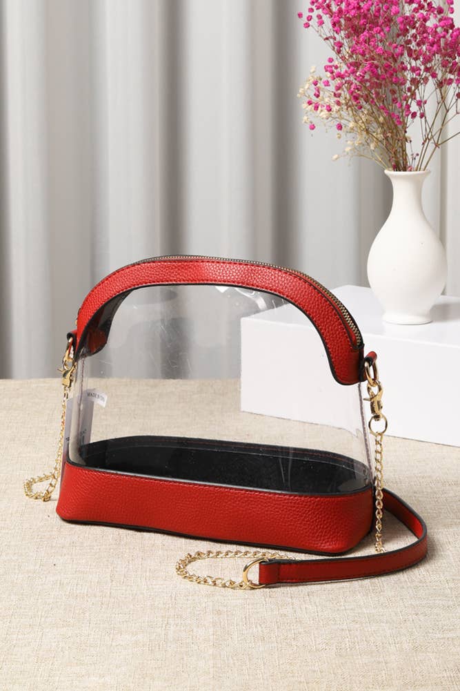 Clear Stadium Concert Bag: Dark Purple
