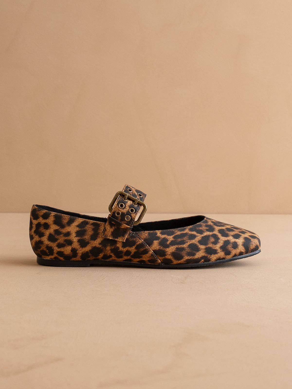 The Soho | Leopard Ballet Flat with Buckle: LEOPARD / 8