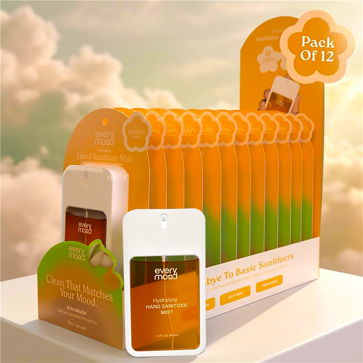 Hand Sanitizer Spray — Scented Mist | Sun Drunk | 12pk