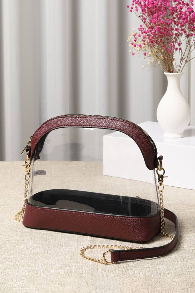 Clear Stadium Concert Bag: Dark Purple