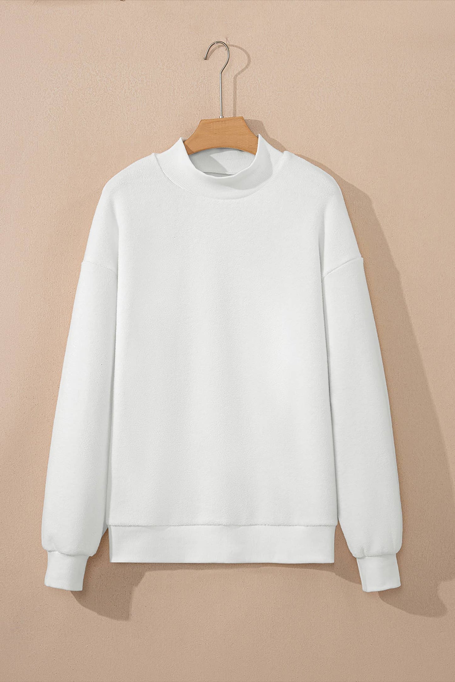 LAS Oversize Drop Shoulder Reversible Sweatshirt (S-XL): Light Grey / Missy / S