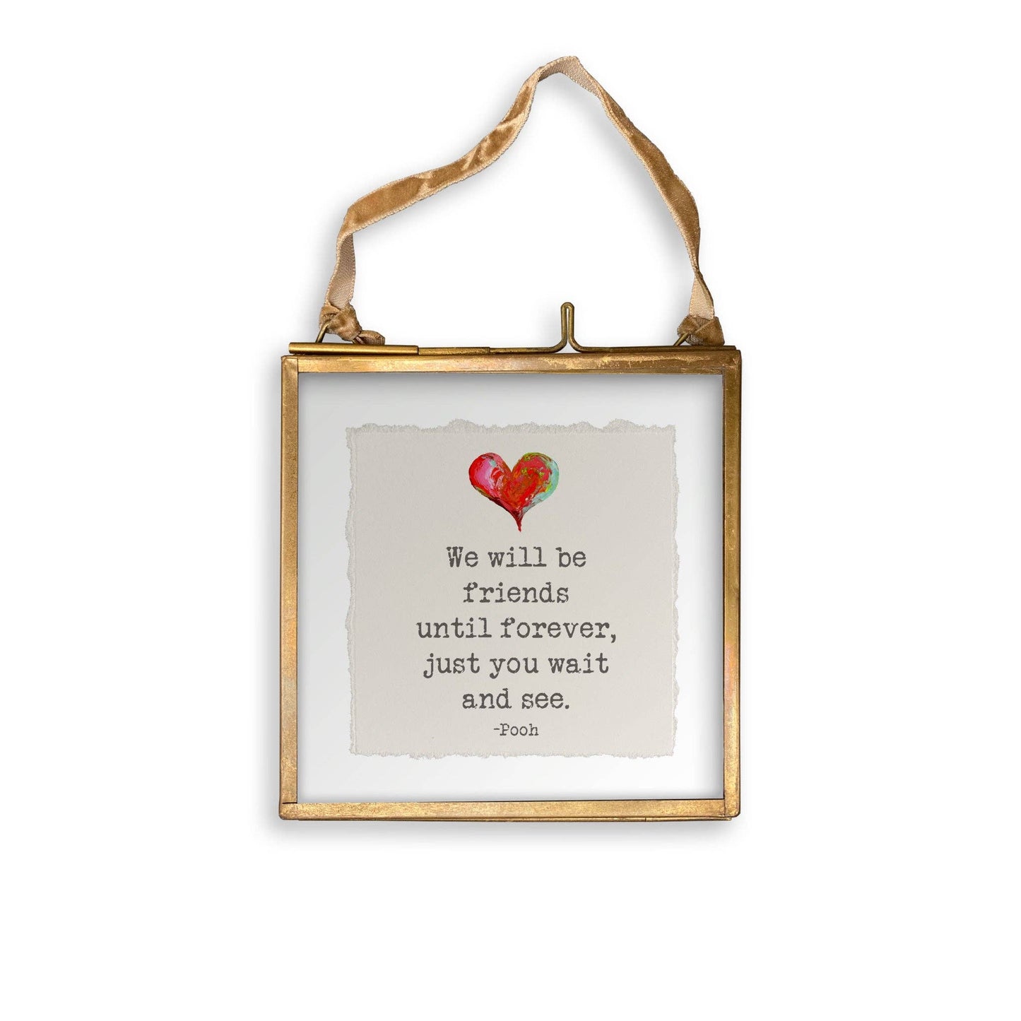 We Will Be Friends: Natural Guest Towel / -