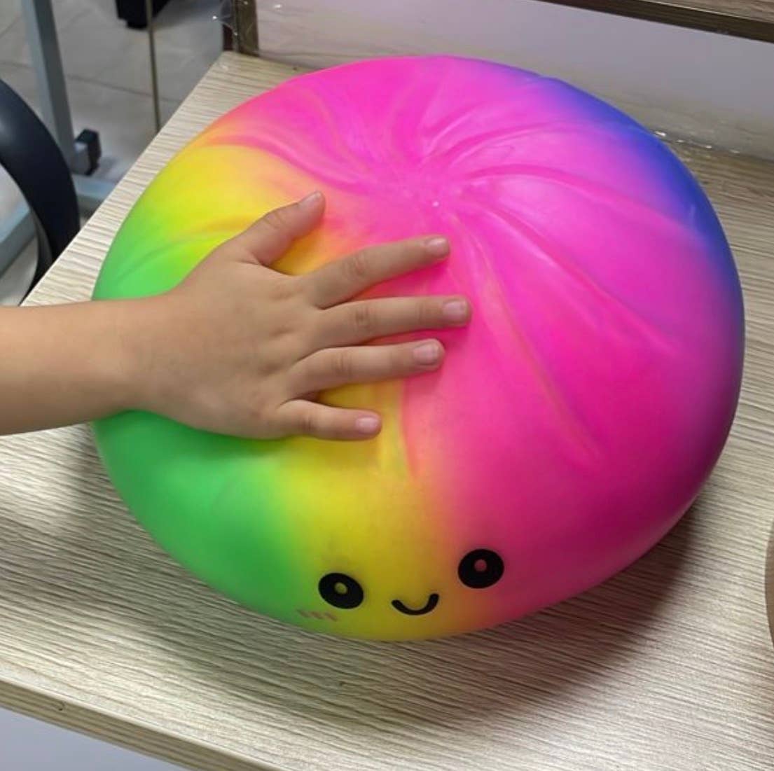Huge Dumpling Deluxe – 10’ Jumbo Squishy Rainbow   