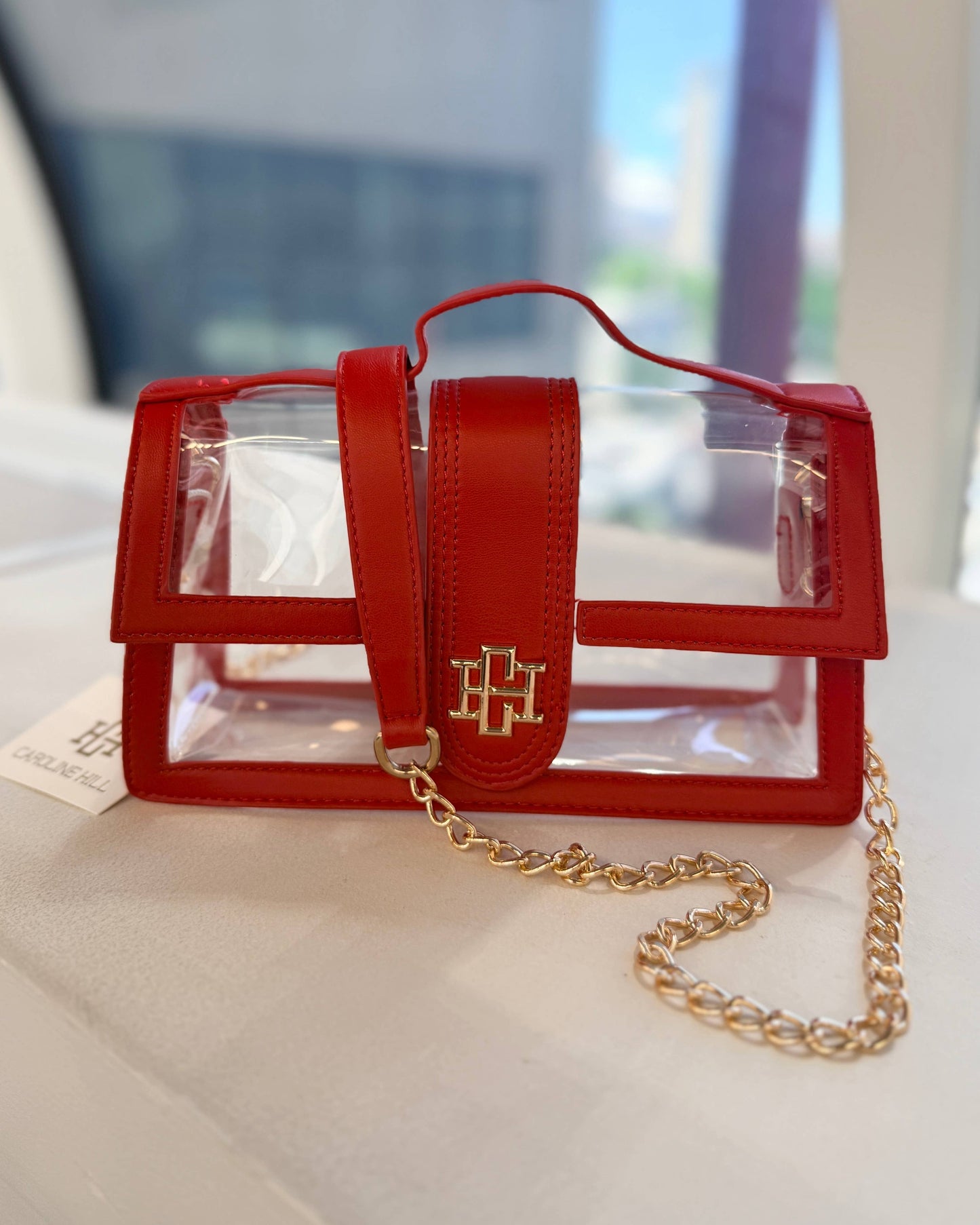 Grace Clear Bag Red: Default