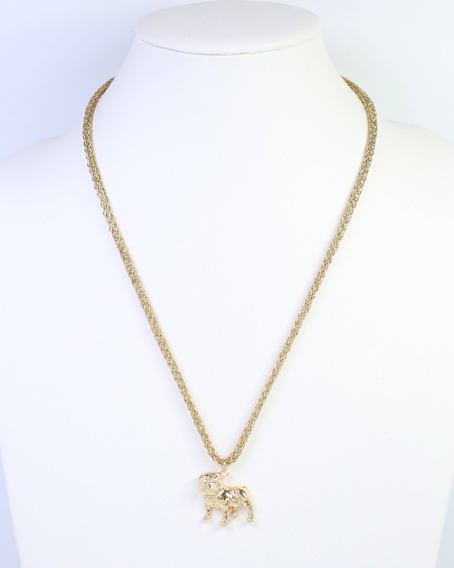 Corie Cord Necklace Standing Dog Gold: Default