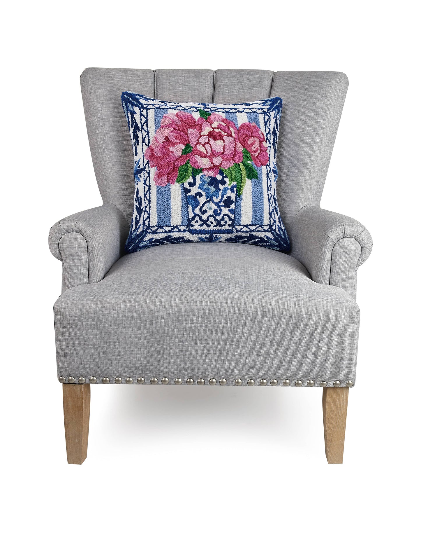 Pretty Petals Hook Pillow - Sally Eckman Roberts