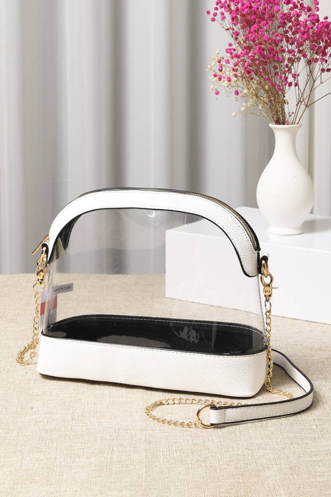 Clear Stadium Concert Bag: Dark Purple