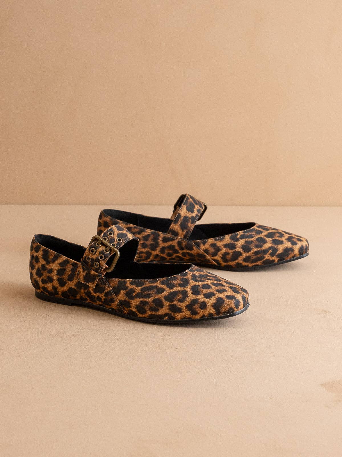 The Soho | Leopard Ballet Flat with Buckle: LEOPARD / 9