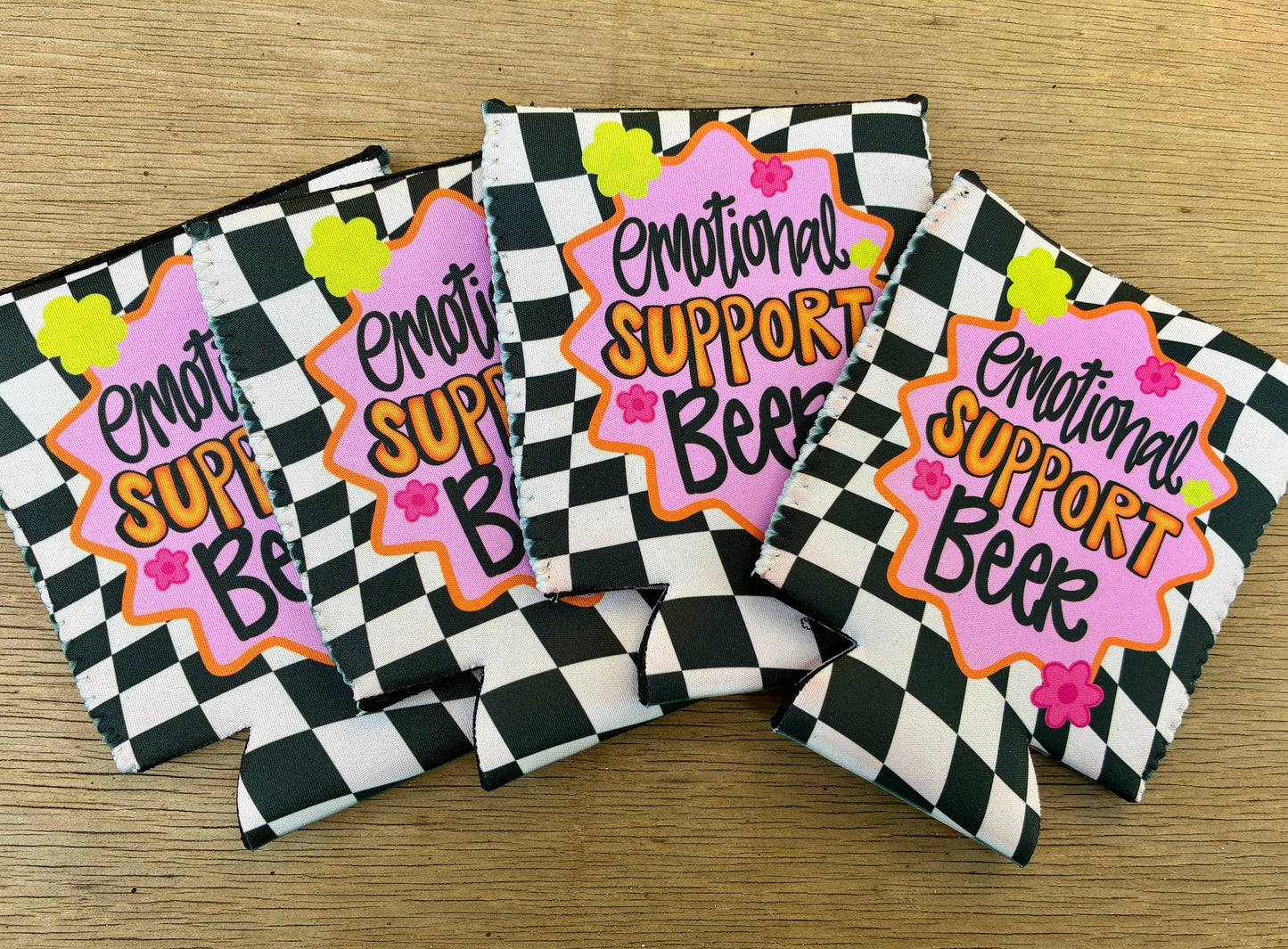 Emotional support beer can koozies: Regular
