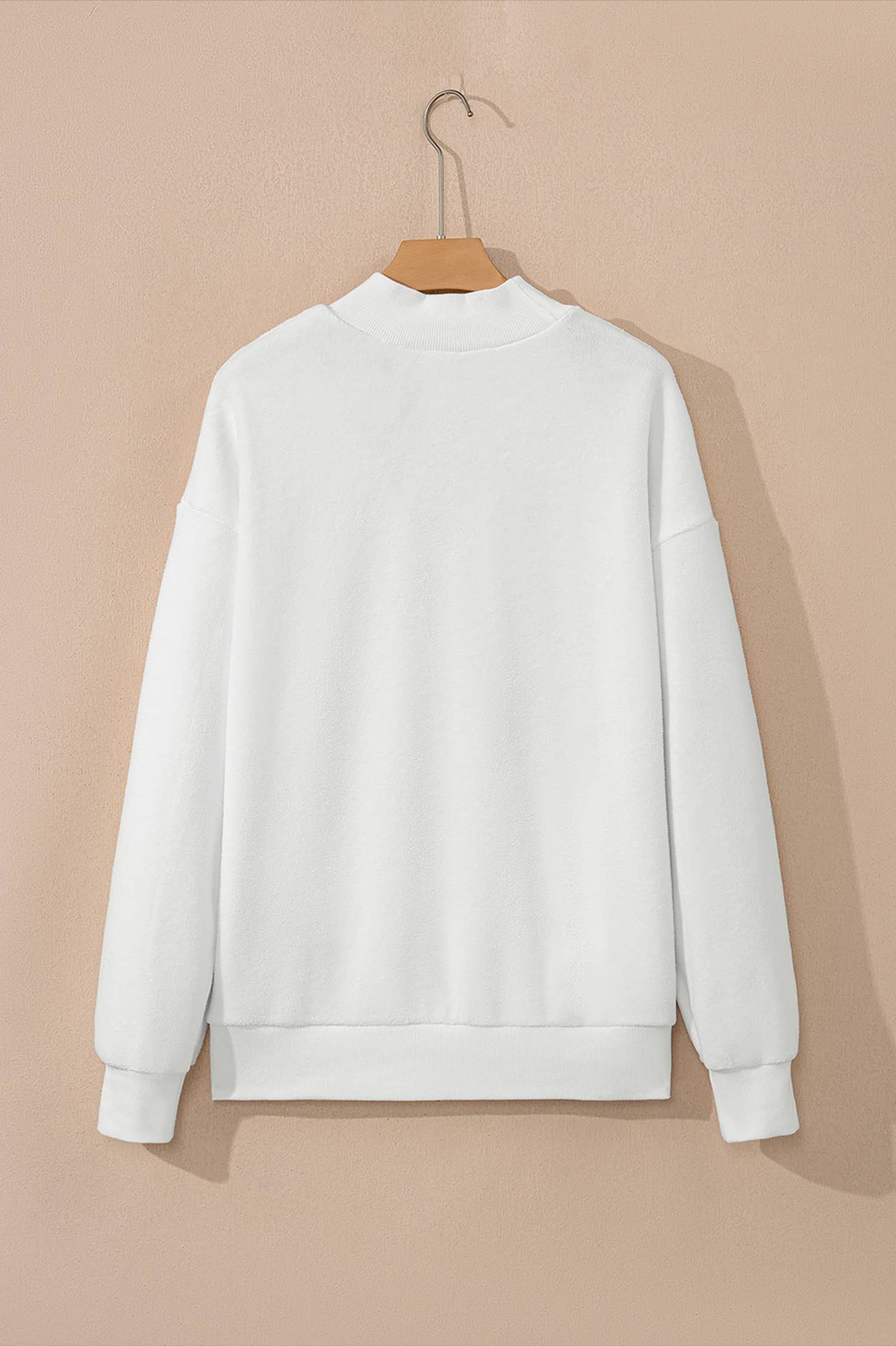 LAS Oversize Drop Shoulder Reversible Sweatshirt (S-XL): Light Grey / Missy / L