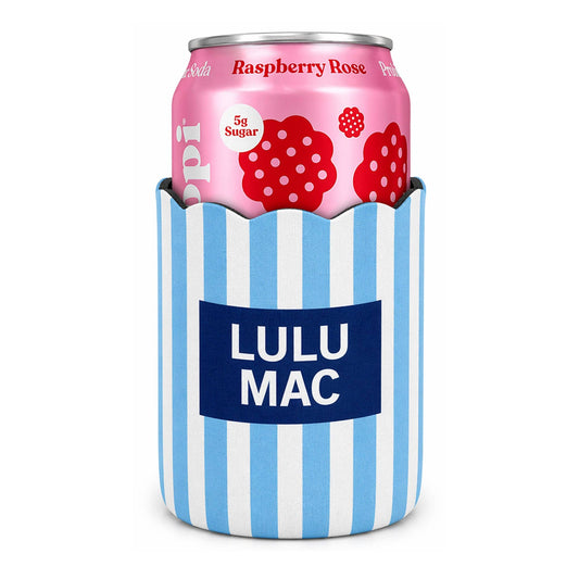 LM-KZ-1000 Light Blue/Navy Stripe Koozie