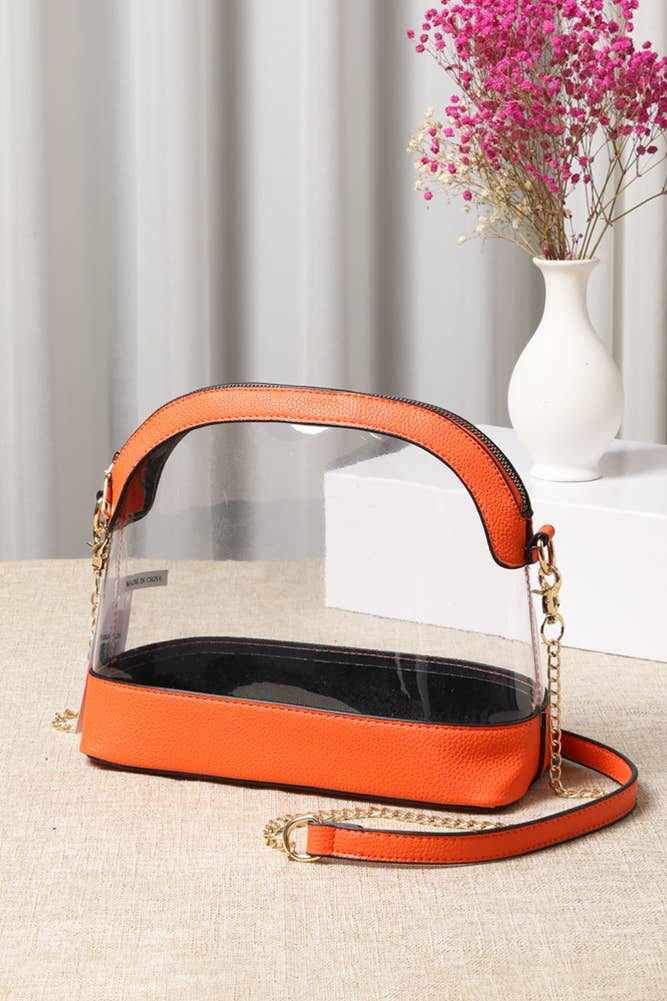 Clear Stadium Concert Bag: Dark Purple