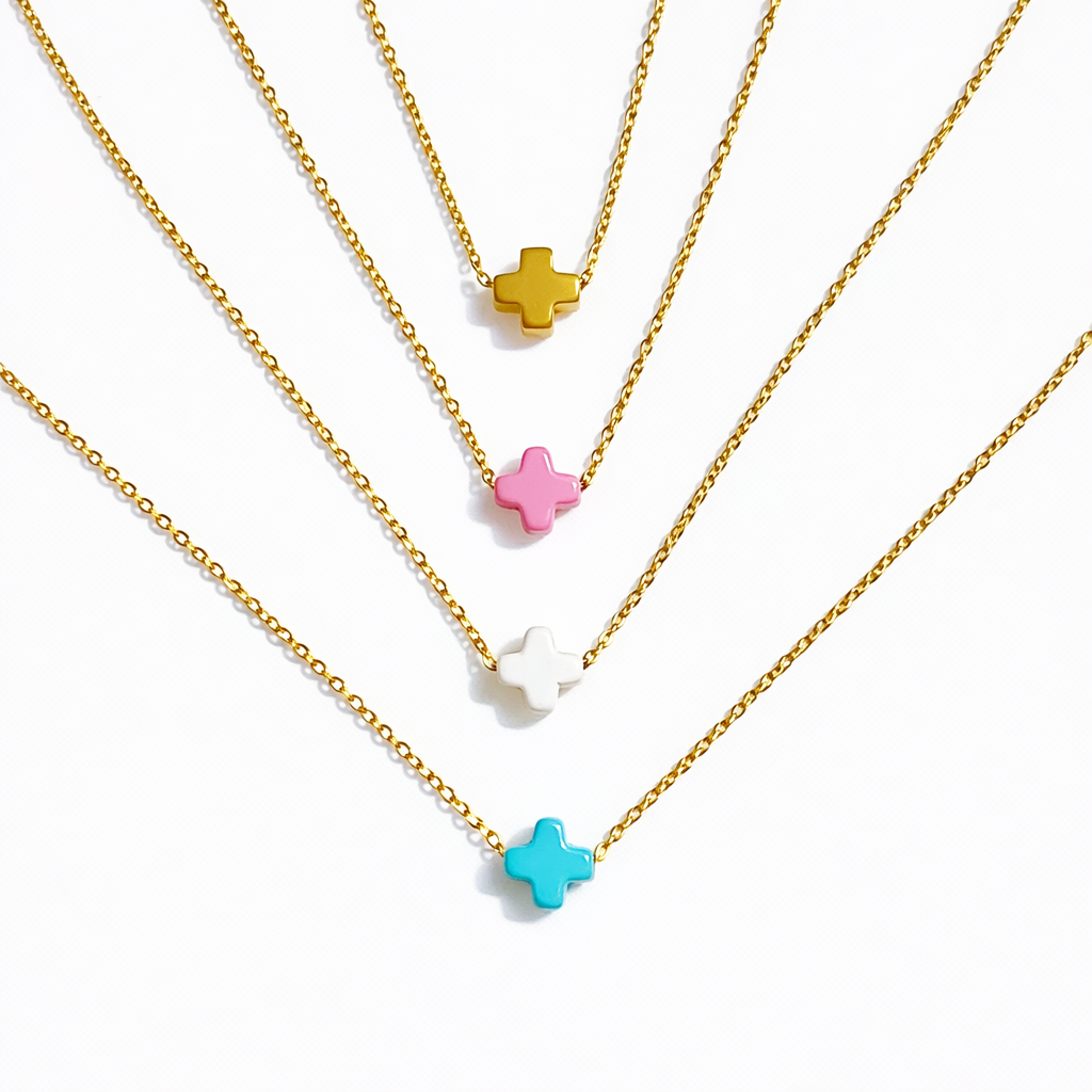 So Very Blessed Cross Necklace: Gold