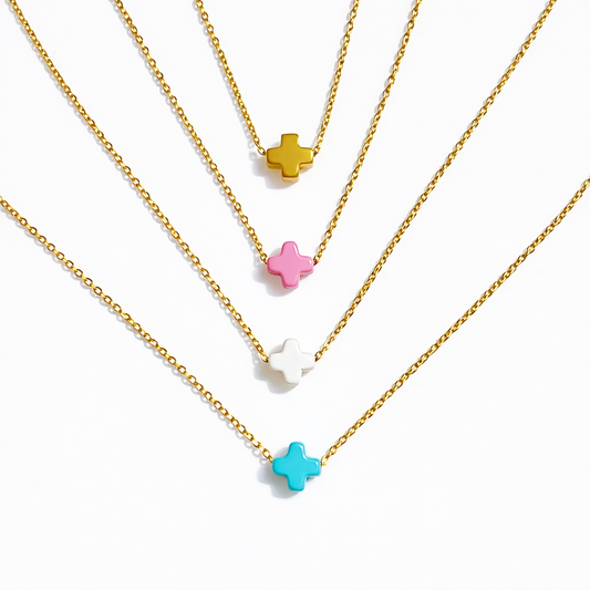 So Very Blessed Cross Necklace: Gold