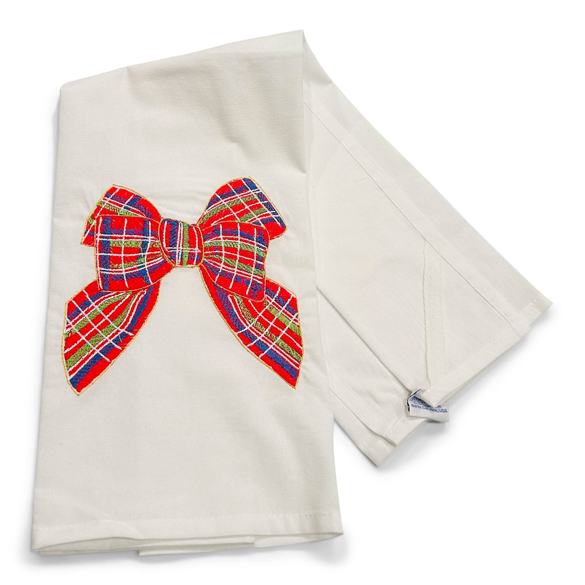 Towel - Red Bow on white