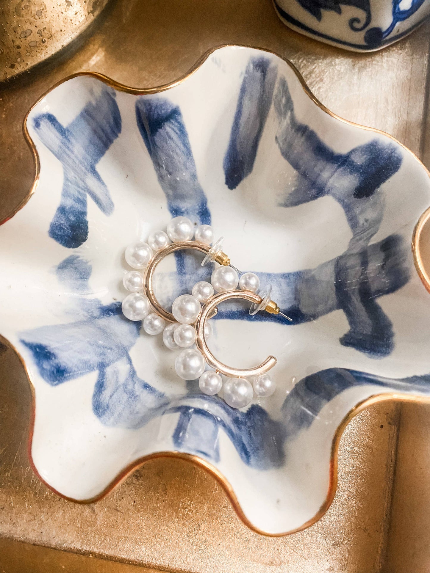 Pearl Hoop Earrings - Southern Statement Jewelry