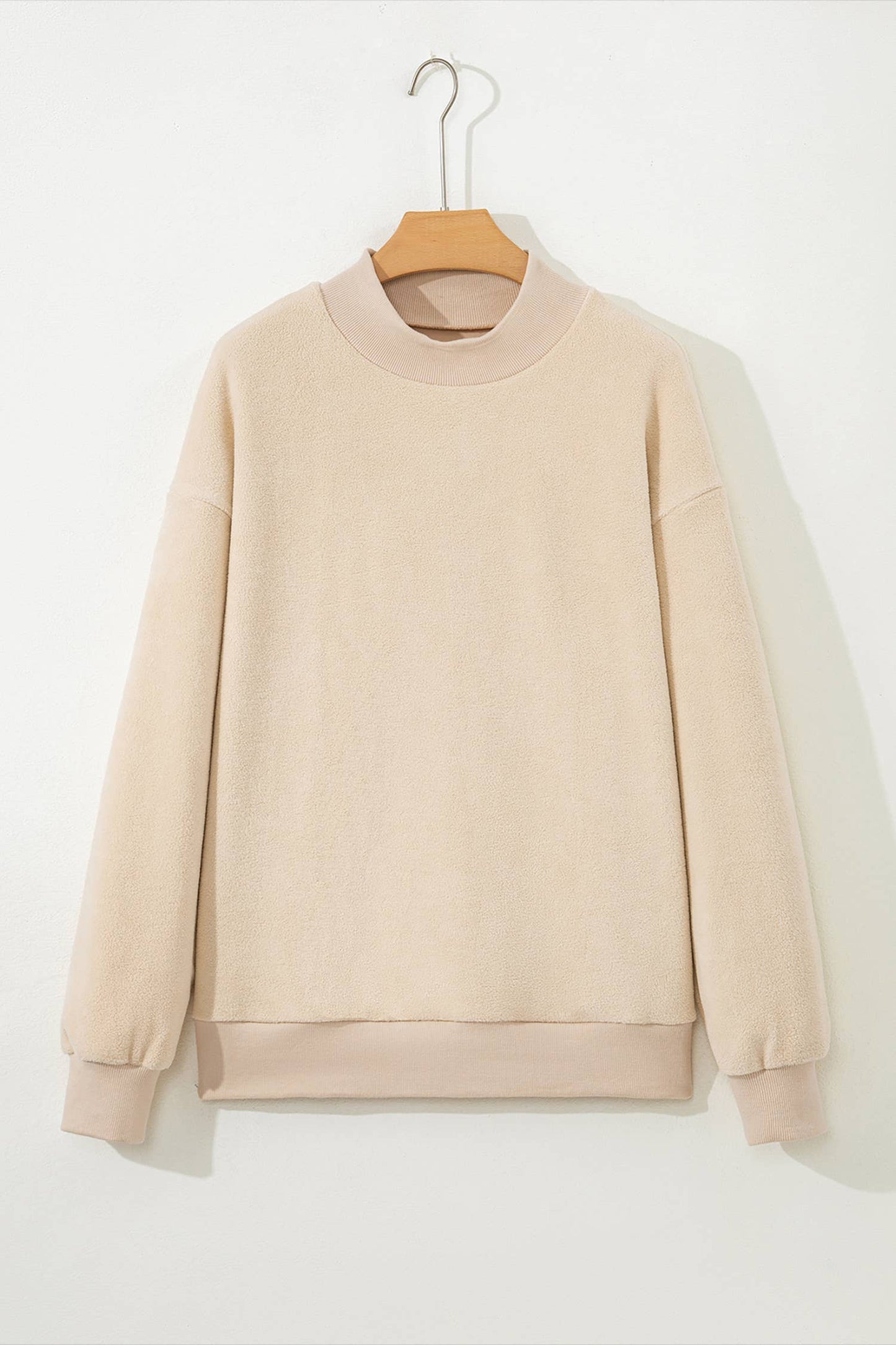 LAS Oversize Drop Shoulder Reversible Sweatshirt (S-XL): Light Grey / Missy / XL