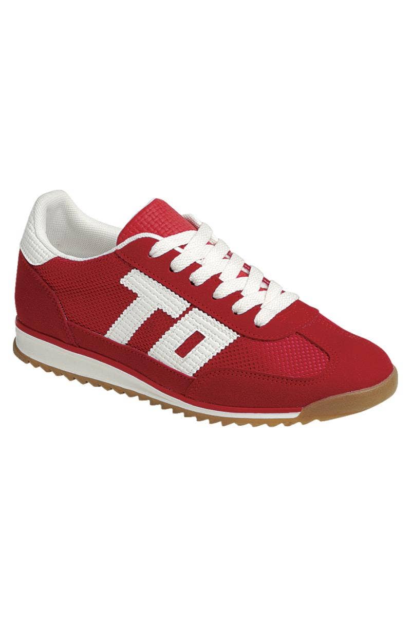 Women Lace up Sneaker Shoes FL-TOTO-51: BLUE WHITE / A18