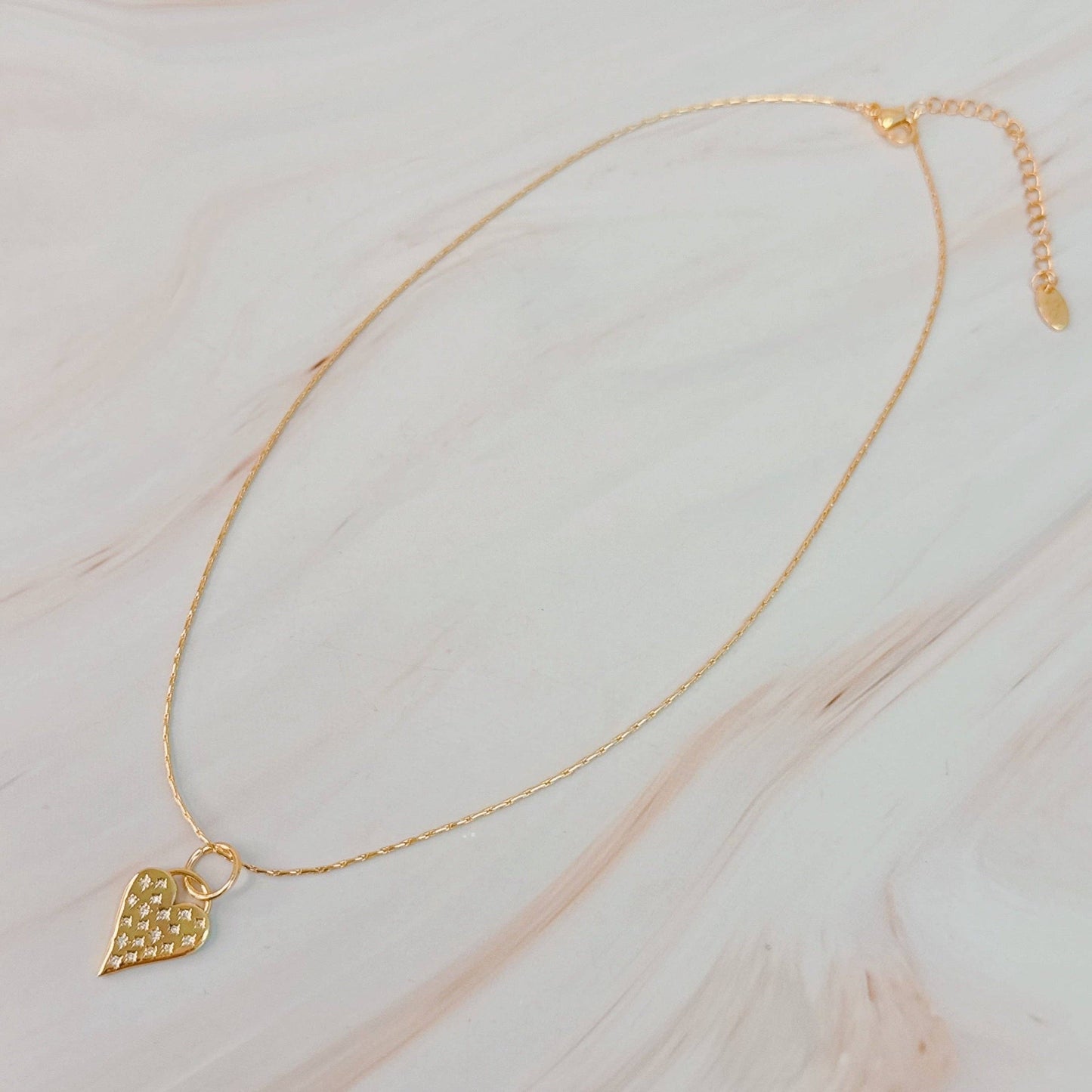 Stars Throw Heart Necklace